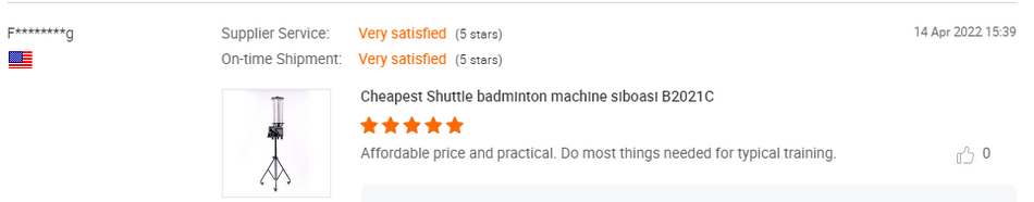 BADMINTON TRAINING MACHINE